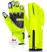 Bruvoalon Y322 Winter Gloves for Men & Women, -10? Touchscreen 5-Layer Thermal Insulated, Windpro...