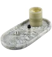 Koville African Natural Marble Tray, 12"x6" Vanity Decorative Tray for Countertop Organizer, Catc...