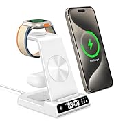 leChivée Wireless Charger for Apple Devices, 3 in 1 Wireless Charging Station Dock for iPhone 15 ...