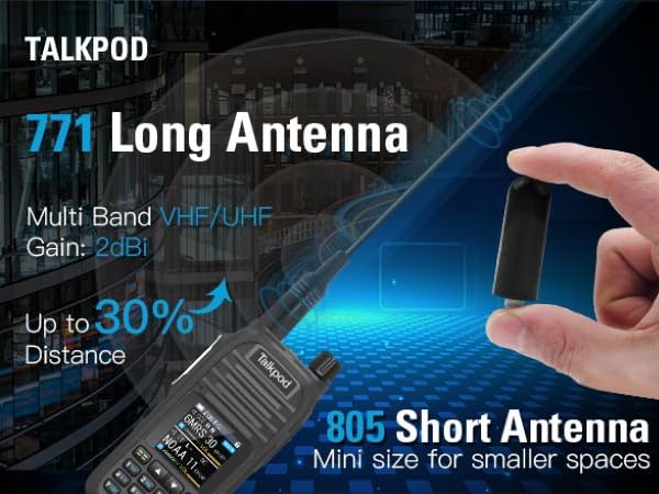 771 long antenna and 805 short antenna