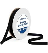 Elastic Band for Sewing 1/2 Inch Wide 12 Yards, Durable & Soft High Elasticity Stretch Elastic Ba...