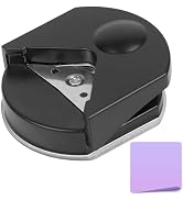 Black Corner Rounder Paper Punch, 4mm Radius Corner Rounder Punch Paper Hole Cutter for Photo,Bla...