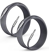 Sovvid 2 Pack Guitar Cable 10ft - Instrument Cable Quarter Inch Cable Electric Guitar Cord 1/4 Gu...