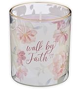 Christian Art Gifts Walk by Faith Bible Verse Scented Candle: Soy Wax, Pure Essential Oils, Aloe ...