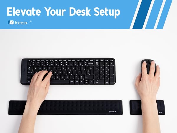 keyboard wrist rest pad for computer i-rocks extra long desk arm with support laptop postureup rests