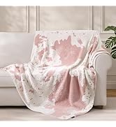 blunique Cow Throw Blanket for Couch Bed Sofa Ultra Soft Cozy Cow Pattern Animal Print Blanket, L...