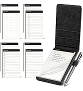 WEMATE Small PU Leather Notepad Holder Set, 10 Pcs Mini Pocket Notepad Holder Set, Included 8 Pcs...