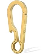 PJYTAC Titanium Carabiner Keychain Clip Small Carabiner Clips Heavy Duty Key Holder Anti-Lost Qui...