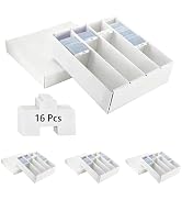XRACV 4 Pack Sports Card Boxes 3200 Count Cardboard Card Storage Box White Bulk Card Storage Boxs...