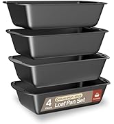 Bakken- Swiss BAKKENMASTER Loaf Pan Set 4-Piece - Deluxe Nonstick Carbon Steel Bakeware for Perfe...