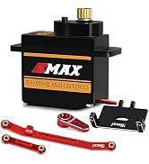 EMAX Servo RC Steering Servo ES08MAII 12g Mini Metal Gear Analog Servo Motor with Servo Mount Bra...