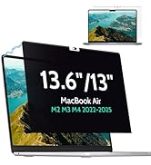 Mao Yeye Magnetic Privacy Screen for MacBook Air 13.6/13 Inch (2022-2025, M2, M3, M4),Removable A...