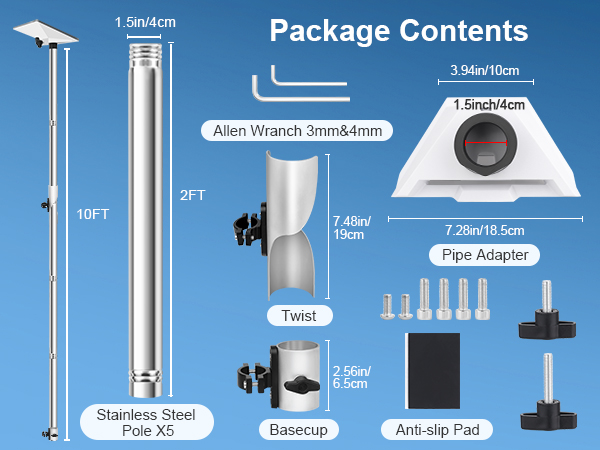 Starlink Mini Flag Pole Mount