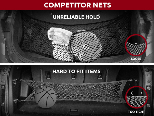 car envelope net, envelope trunk net, cargo net for car, trunk storage net, car storage organizer