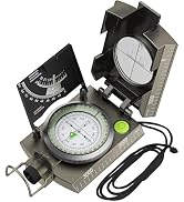 Proster IP65 Compass Hiking Survival - Lensatic Sighting Compass for Camping Navigation, Compass ...
