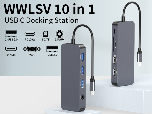 WWLSV 10-IN-1 USB C HUB