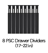 Ryqtop Bamboo Drawer Dividers,17-22" Adjustable Kitchen Drawer Organizer for Clothes,8 Pack Expan...