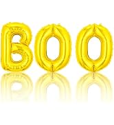 Gold Halloween Balloons B Letter Balloon O Letter Balloon Halloween Banner Balloons for Halloween...