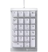 Merdia Mechanical Numeric Keypad Mini Wired Numpad 22 Keys OUTEMU Brown Switch Portable Keypad Ex...