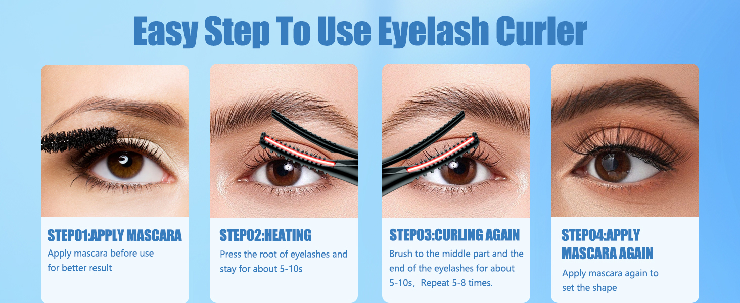 eyelash curlers heated