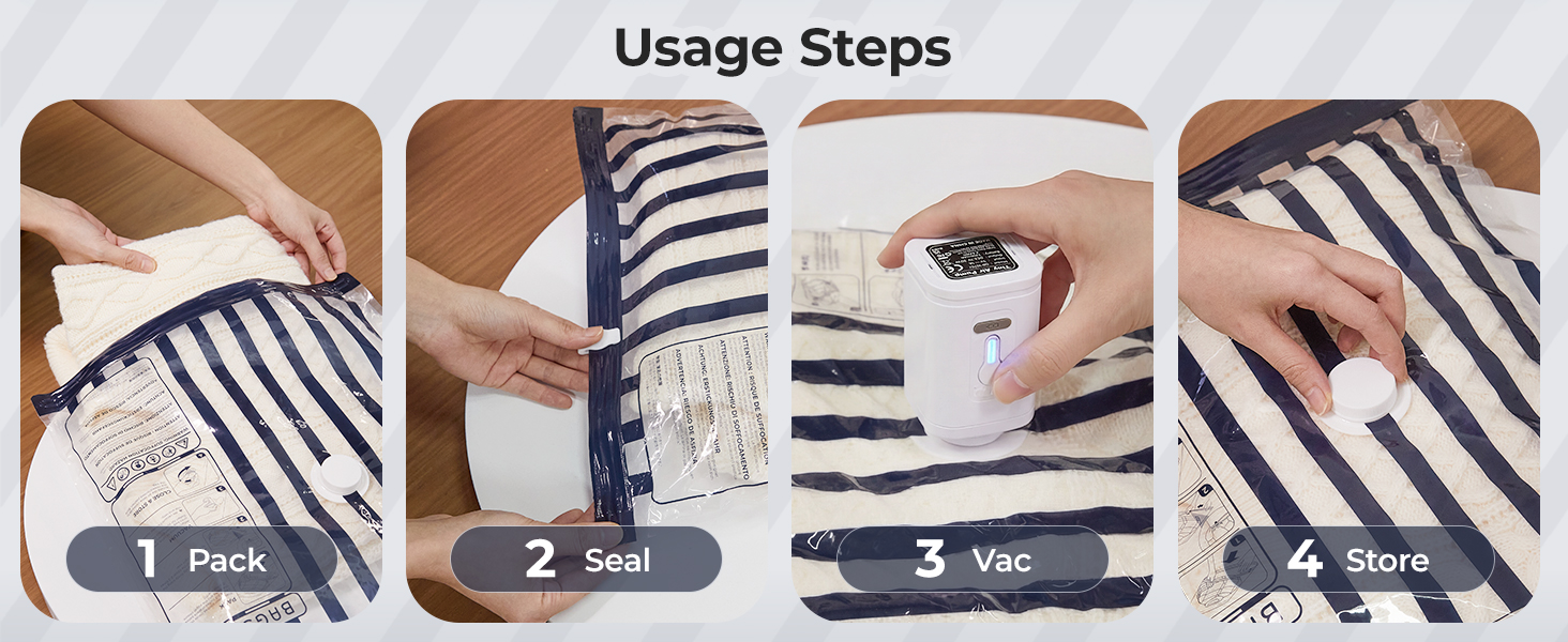 vacuum travel bags with pump