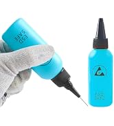 60ML Plastic Squeeze Bottle Precision Needle Tip Squeeze Bottle Antistatic Solvent Bottle with 1 ...