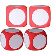 4pcs Giant Foam Dice, Dry Erase Dice Dice Jumbo Dice Big Dice Writable Game Dice Education Playin...