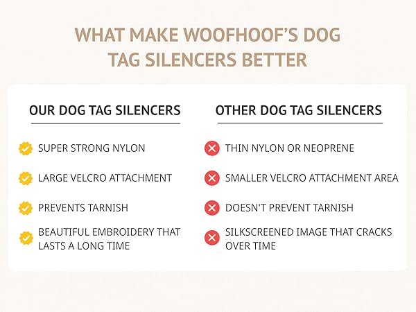 Durable dog tag silencer pouch holding multiple dog ID tags securely