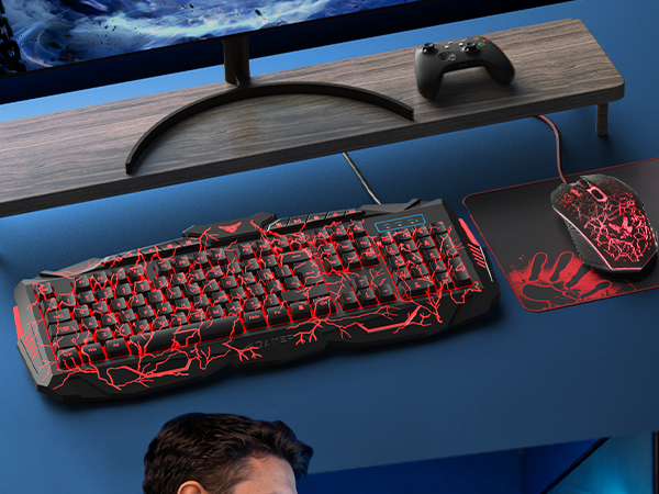 gaming keyboard and mouse blue keyboard and mouse