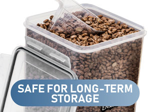 Airtight containers for food, flour storage container, pantry storage containers with lids, large
