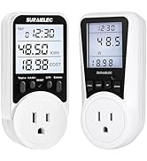 SURAIELEC Watt Meter, Plug-in Socket Power Meter, Auto Cost Calculator