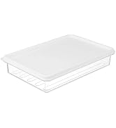 Luxshiny Bacon Storage Container for Fridge Bacon Holder 550ml Plastic Meat Saver Cold Cuts Chees...
