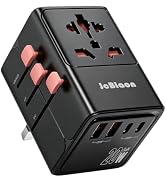 JcBlaon Universal Travel Adapter, International Plug Adaptor | 2 USB-C 20W PD & 2 USB-A QC, World...