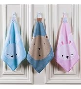 Cdycam Baby Infant Kids 3-Pack Cute Washcloths Hand Towels, Soft and Absorbent 100% Cotton Wash C...
