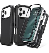 TOPAUX for iPhone Pro Max Case Heavy Duty Full Body Drop Protection Multi-Layer Impact Resistant ...
