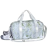 KAMO Gym Bag for Women, Sport Duffle Bag with Shoe Compartment & Wet Pocket, Weekender Overnight ...