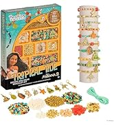 Fashion Angels Disney Moana 2 Tropical Tide Jewelry Design Kit, Includes Assorted Beads & Charms,...