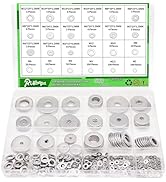 Ruibapa 508PCS Fender Washers for Screws and Bolts,Fender Washer Assortment Kit 304 Stainless Ste...