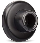 KOVOSCH Concave Wall Door Bumper Stop Black – 2-1/2” Outside Diameter Stainless Steel Cover with ...