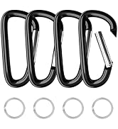 Large Aluminum Carabiner D Ring