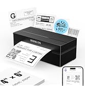 Rongta Shipping Thermal Label Printer, Bluetooth 4x6 Sticker Label Maker Wireless Shipping Label ...