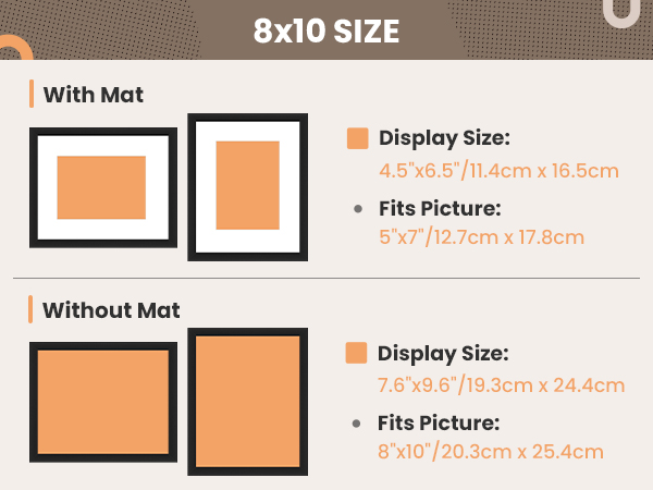 8x10 picture frame