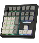 EPOMAKER TH33 Wireless Mechanical Numpad, VIA, BT/2.4G/USB, Hot-Swap, RGB Backlit, Gasket, PBT Ke...
