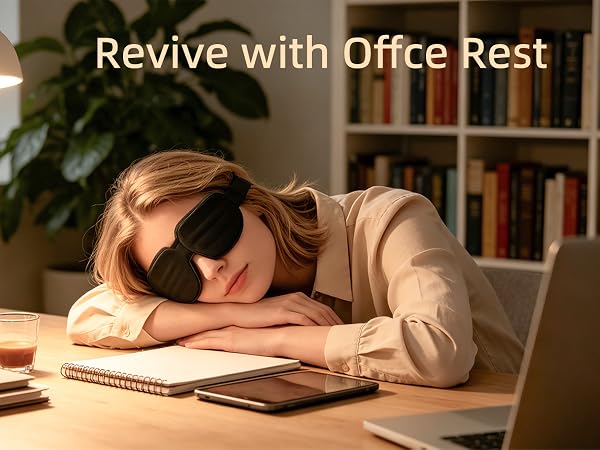 Eye Mask for Sleeping - 100% Blacking Sleep Mask for Men Women