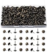 wugongshan 250 Pcs Upholstery Tacks, Decorative Furniture Tacks, Round Head Bronze Nails Tacks Pi...