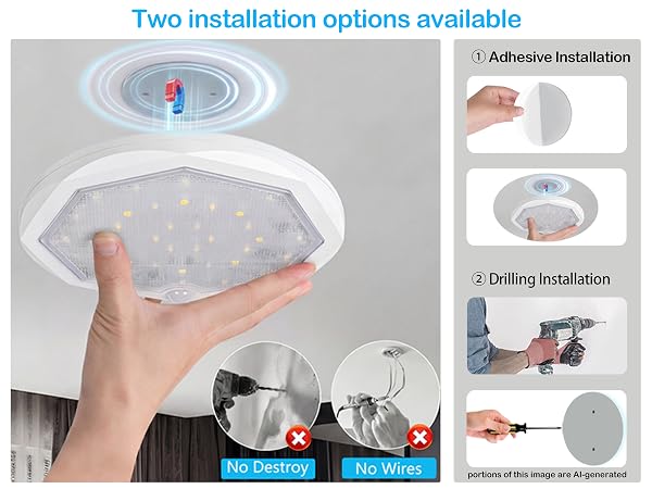 Rechargeable Motion Sensor Ceiling Light