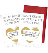 Godmother,Godfather Proposal Scratch Off Card, Will You Be My Godparent Card, Pregnancy Announcem...