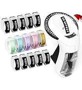 EazeID Embossing Label Maker with 15 Tapes, Vintage Embossed Label Maker Handheld, Retro Emboss L...
