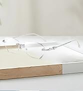 frameless reading glasses for women men