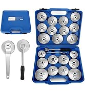 BETOOLL 23pcs Oil Filter Wrench Set, Oil Filter Socket Set with 65, 67, 72, 73, 74, 75, 76, 79, 8...